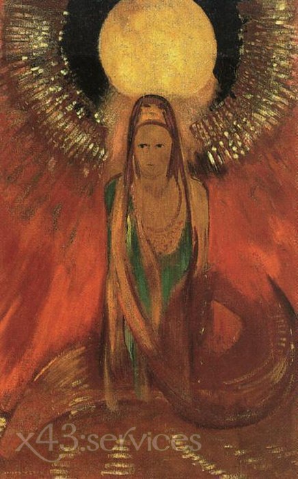 Odilon Redon - Die Flamme - The Flame